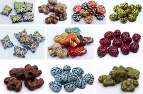 Czech glass animal beads - czech,
