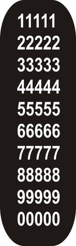 Inch 50mm white vinyl self - 50mm,