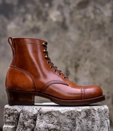 Handmade men brown leather - handmade, men's