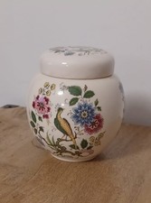 Vintage Peacock Ceramic Lidded