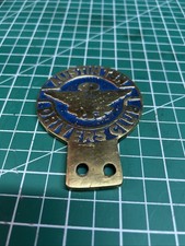 Austin Ten Drivers' Club car badge with Blue enamel detailing. Brass