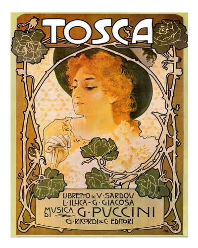 Art nouveau tosca wall - art,