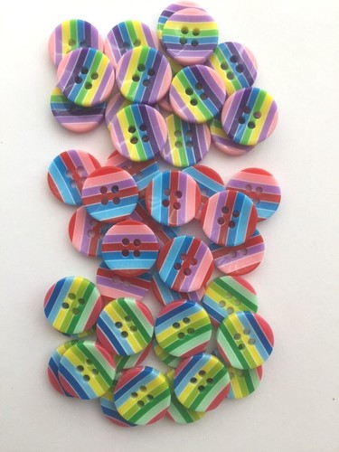 Shirt buttons 13mm - , stripes