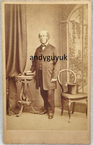 Cdv gentleman photo album top - gentleman,