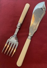 Set Of Antique Silver Plated Fish Servers c.1920’s