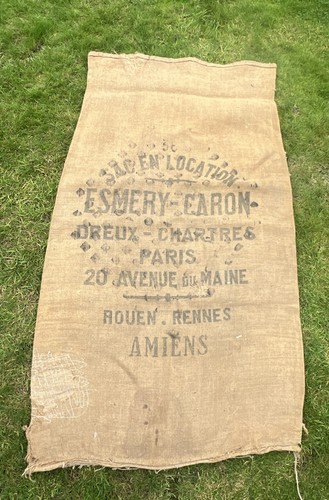 Vintage french hessian grain - vintage,