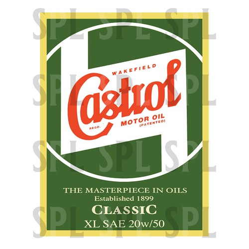 Castrol motor oil - motor, sign