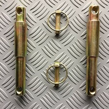 Tractor Lower Link Pins, Cat 1 / Cat 2, Stepped pins, with Linch Pins,   pair