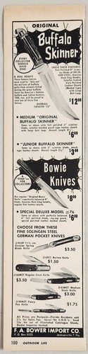 1955 print buffalo skinner - print, ad