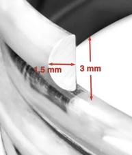 Sterling Silver D-Shape / Half