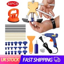 33pcs Car Dent Removal Puller Kit Paintless Small Damage Repair PDR Tools UK