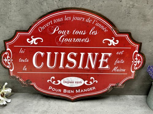 Red kitchen sign french - kitchen,