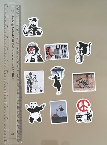 Banksy art graffiti - graffiti, stickers