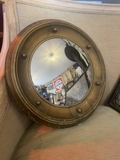 1930s Gilt Alloy Framed Convex