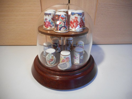 Wooden glass domed 15 - &,