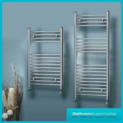 600mm straight chrome heated - chrome,