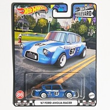 Mattel Hot Wheels Premium Boulevard #86 67 Ford Anglia Racer (Blue) *New* GJT68