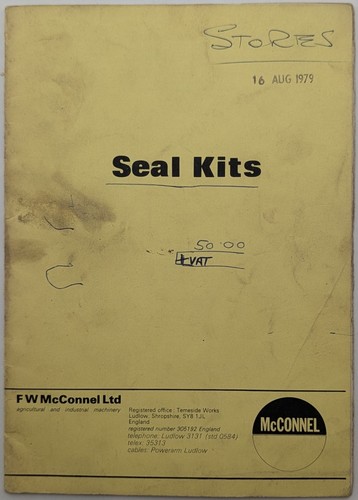 Original mcconnel seal - original, kits