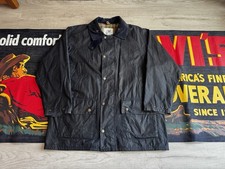 John Partridge Silicone Coated Cotton Jacket Wax Style Coat M Made in England