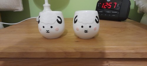 Sheep egg cups ceramic brand - cups,, ceramic,
