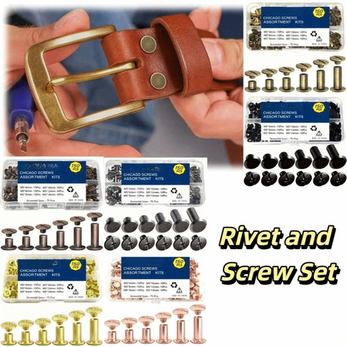 Leather rivets metal - leather,