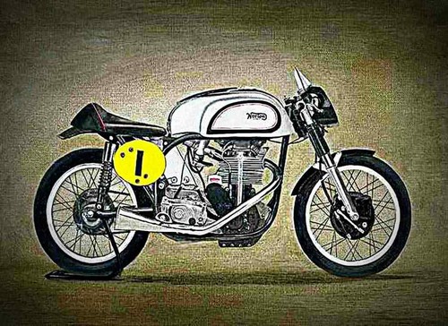 Photo manx norton - manx,