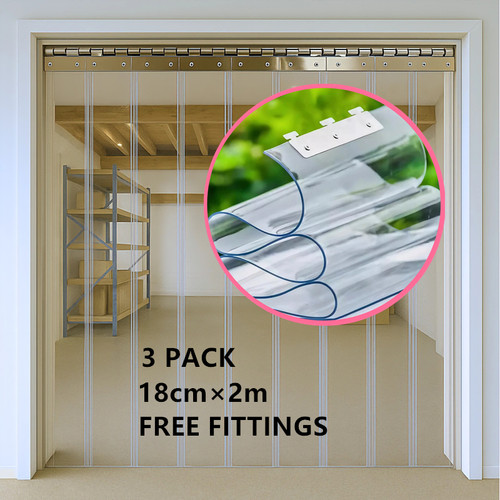 3xclear pvc strip curtain - strip,