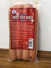 Jumbo Beef Hot Dog Sausages 960g 8 Quarter Pounders Sausages Frankfurters