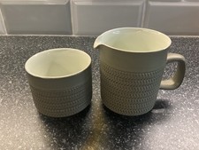 Denby Chevron - Milk Jug & Sugar Bowl