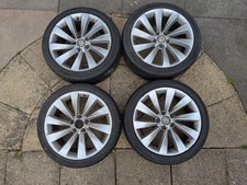 GENUINE VW SCIROCCO GT 2.0 TDI 08-14 18" ALLOY WHEEL SET