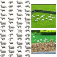 model railway Sheep figure white unpainted  HO  gauge