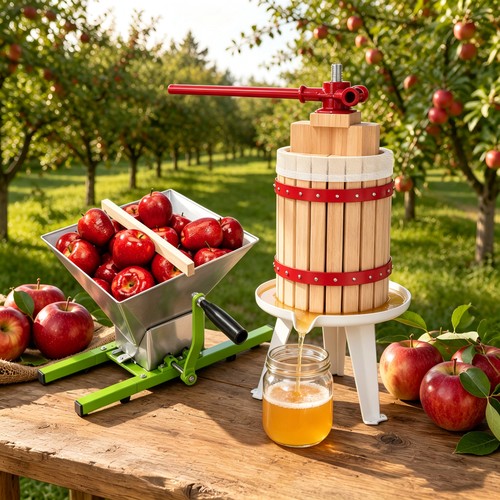 Fruit press with - with, straining