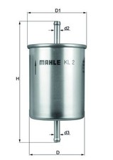 MAHLE KL2 Fuel Filter For Citroën Ford Jaguar Peugeot Renault Seat Skoda VW Yugo