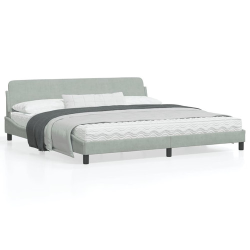 Bed frame dover light gray - "dover",