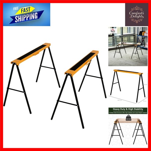 2pcs folding saw horse with - saw,