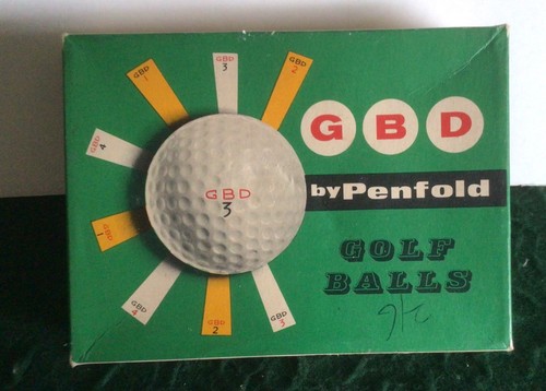 Vintage golf ball box penfold - ball,