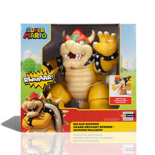 Nintendo Super Mario Big Bad Bowser 12" Moving Action Figure w/ Lights & Sounds