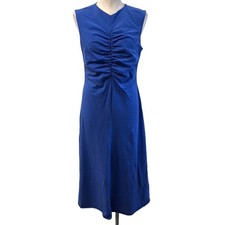 COS Ruched Midi Dress Womens