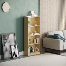 2 3 4 5 Tier Wooden Bookcase Shelving Display Storage Shelf Unit Wood Furniture