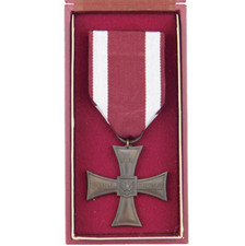 4541 WW1 WW2 POLISH CROSS OF VALOR 1920 ROZYCKI TYPE POLAND