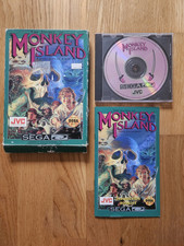 SEGA MEGA CD MONKEY ISLAND NTSC USA USED IMPORT MD US GOOD OK CONDITION CIB