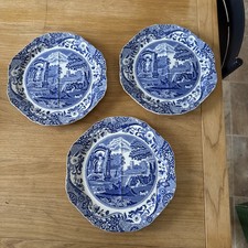 3x Vintage Copeland Spode Blue