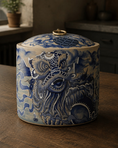 Vintage style chinese blue - vintage,