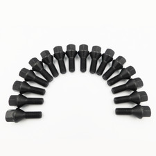 M12x1.5, 26mm Wheel Bolts (Black) x 16 For Lotus Aftermarket Wheels