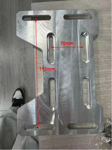 Silver mounting plate adapter - silver,