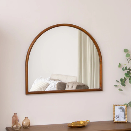 This dark wood - framed, arched
