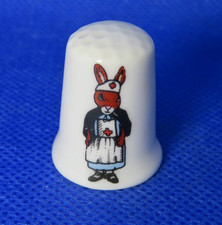 STOKE-ON-TRENT  BONE CHINA THIMBLE COLLECTION - BUNNYKINS NURSE