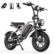 Varun 16'' Fat Tire Electric Motorcycle Bike 48V 13Ah E-Bike Adults City Bike
