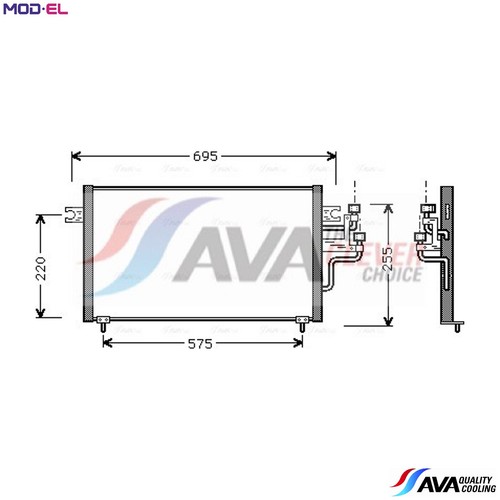 Condenser air conditioning - condenser,