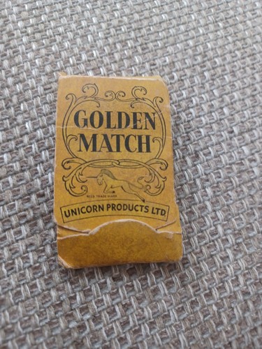 Vintage unicorn golden match - vintage,
